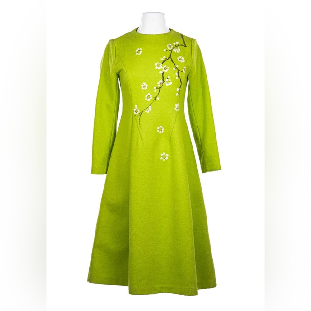 No Brand Wool Hand Painted Dress